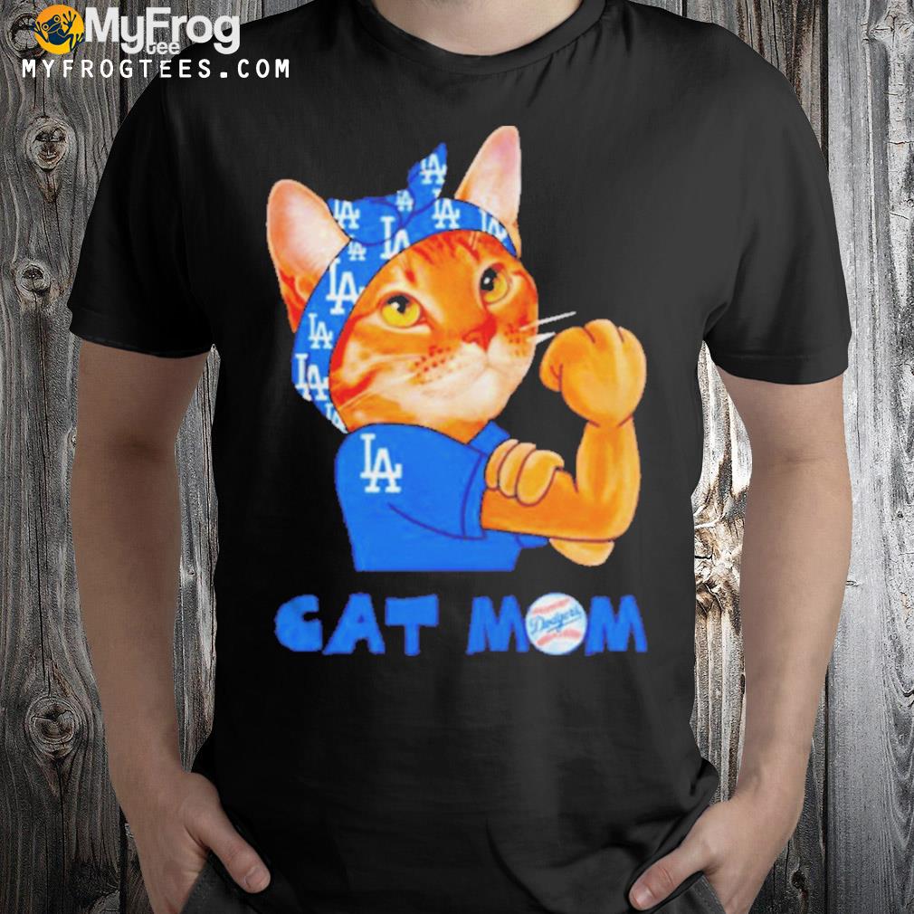 Los angeles Dodgers strong cat mom shirt