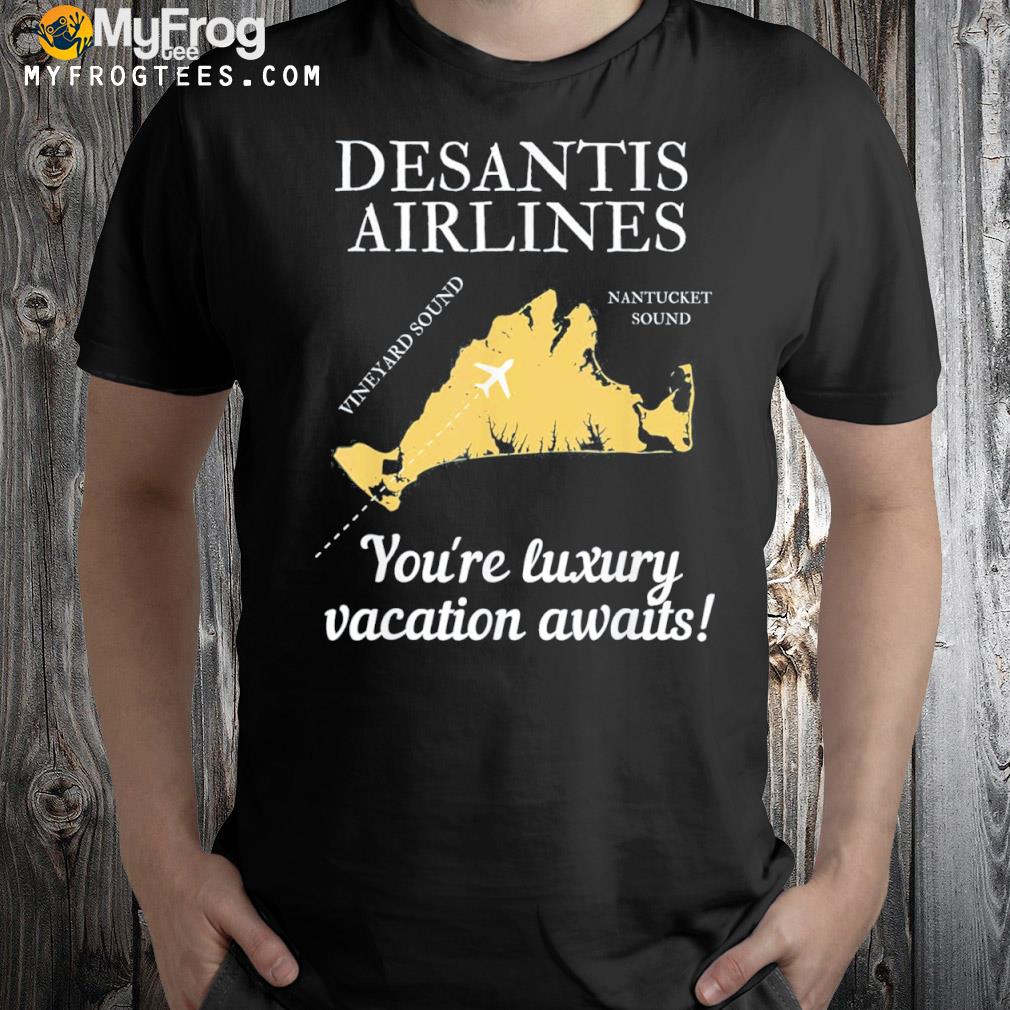 Desantis airlines funny cool 80s 1980s funny political meme shirt