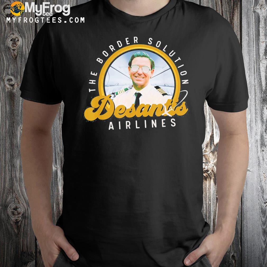 DeSantis Airlines Funny Political Meme Ron DeSantis Pilot T-Shirt