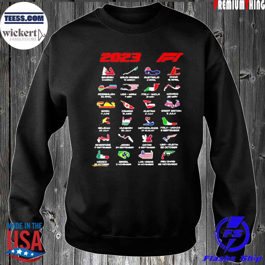 Formula 1 Calendar 2023 F1 Shirt Sweater