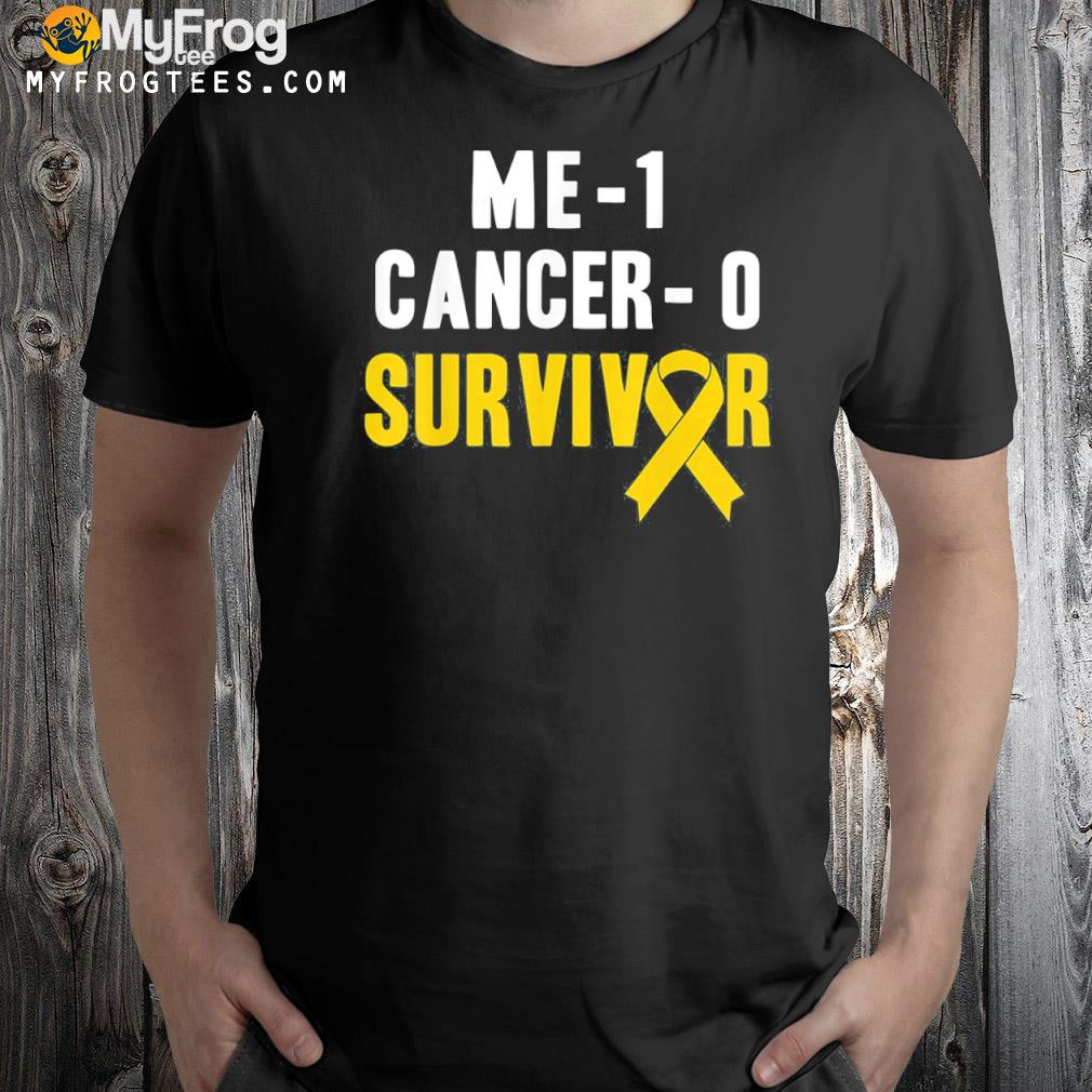 Me 1 cancer 0 childhood cancer survivor shirt