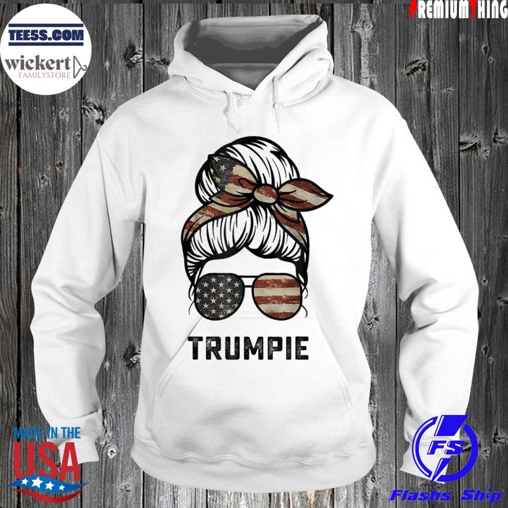 Messy Bun Trumpie Trumpie Anti Biden Trumpee Womens Shirt Hoodie