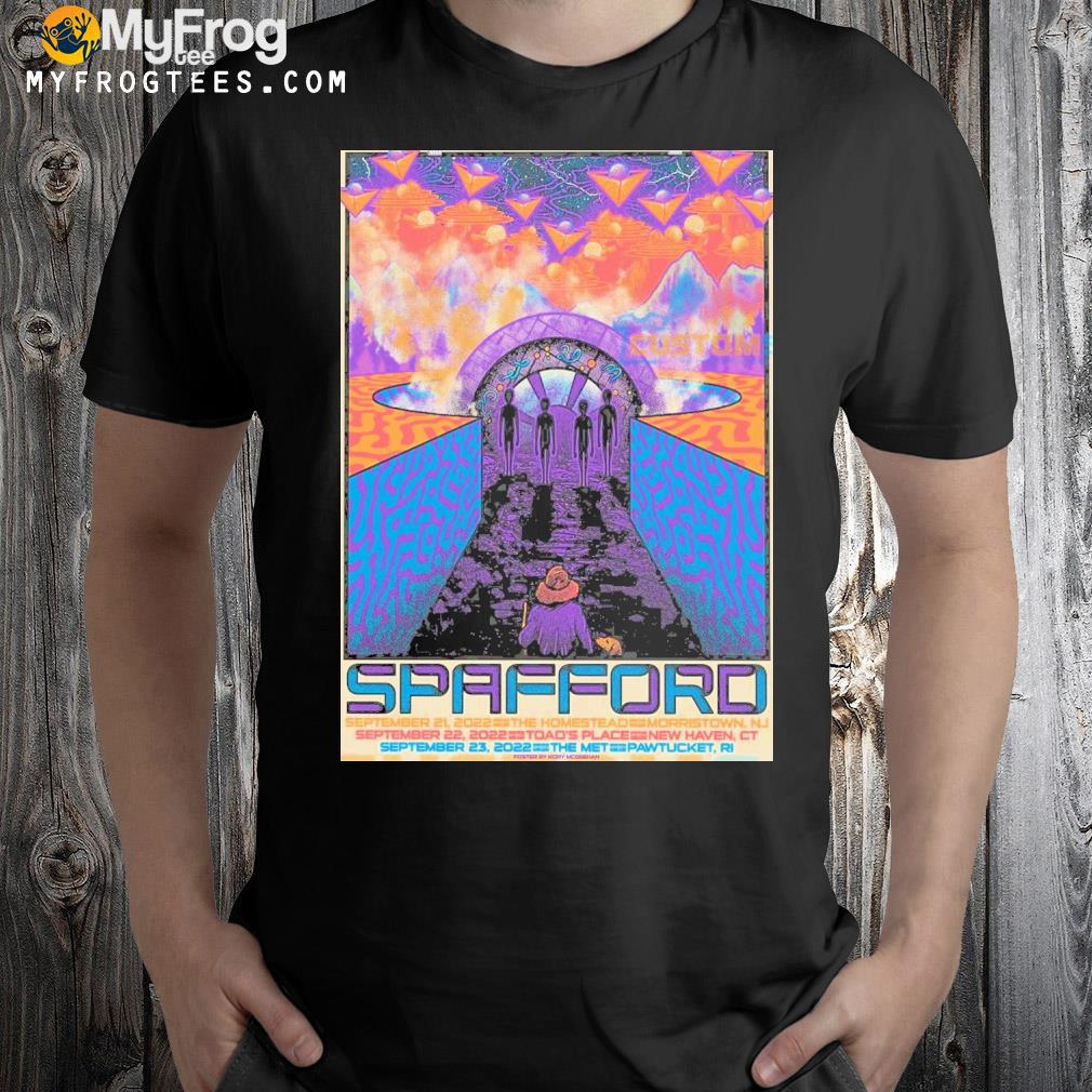 Spafford new haven ct sept 22 2022 toad's place Connecticut poster shirt