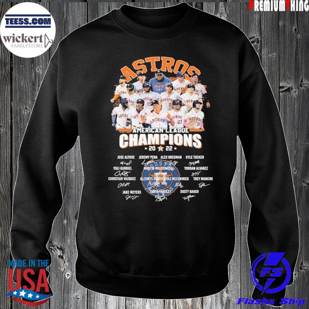 2022 Houston Astros American League Champions 2017 2019 2020 2021 2022 shirt,  hoodie, sweater, long sleeve and tank top
