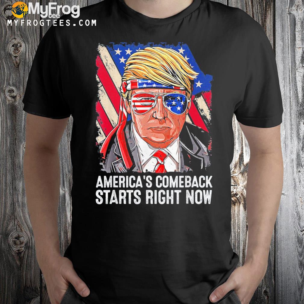 America's comeback starts right now support Trump 2024 retro shirt
