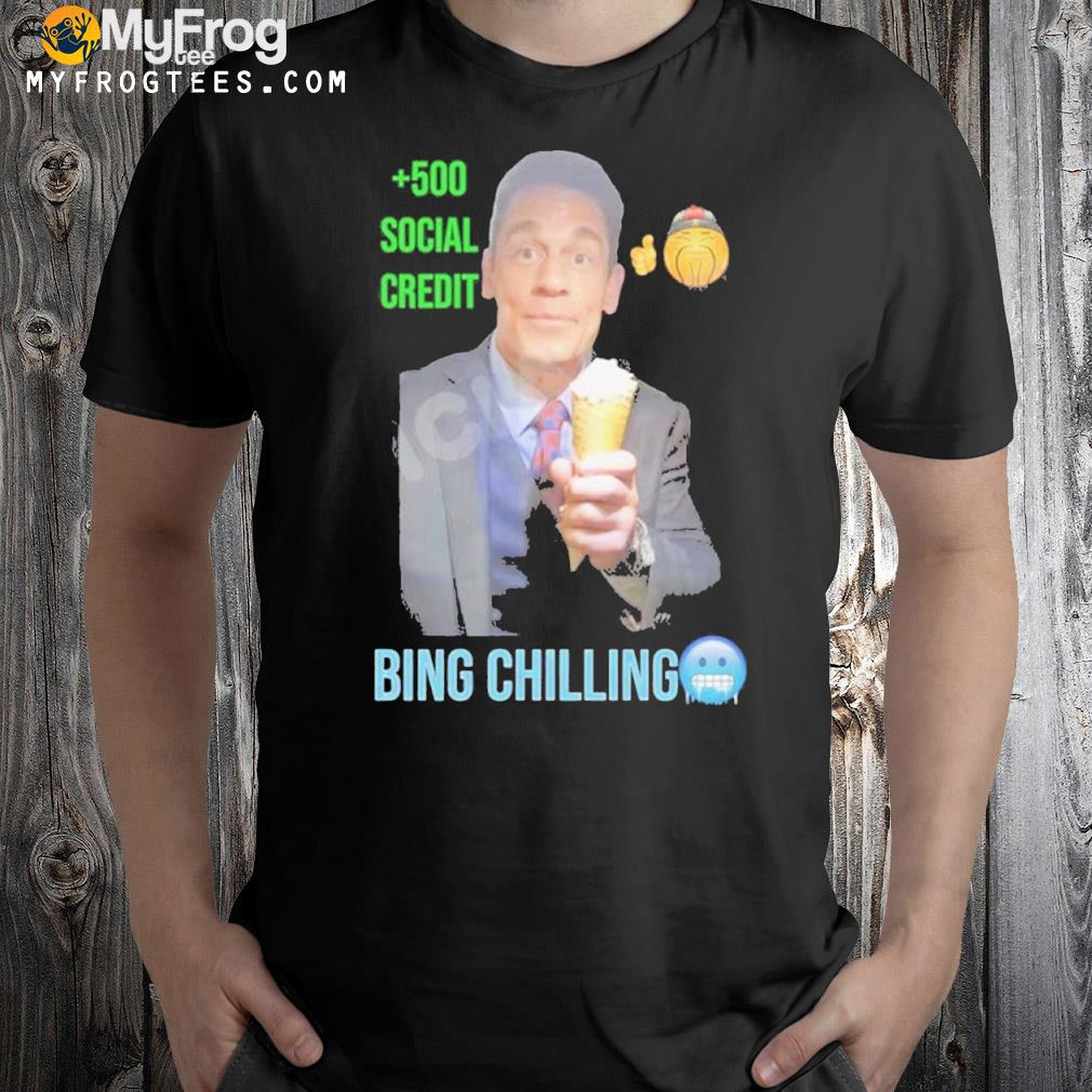 Bing chilling john cena chinese meme shirt