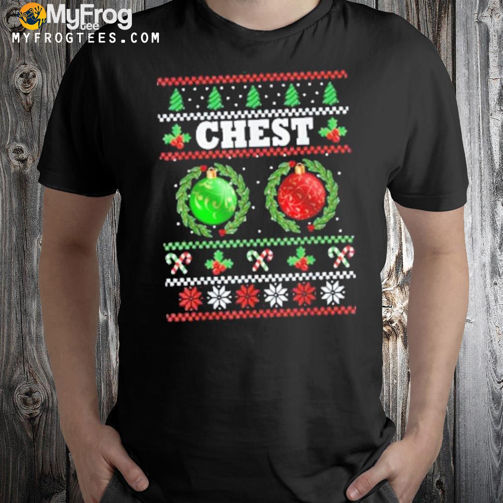 Chest And Nuts For Christmas Couples Shirt