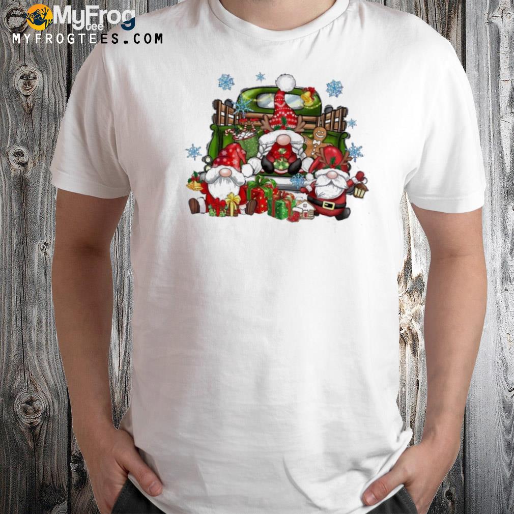 Christmas 2022 snow gnome truck Christmas shirt