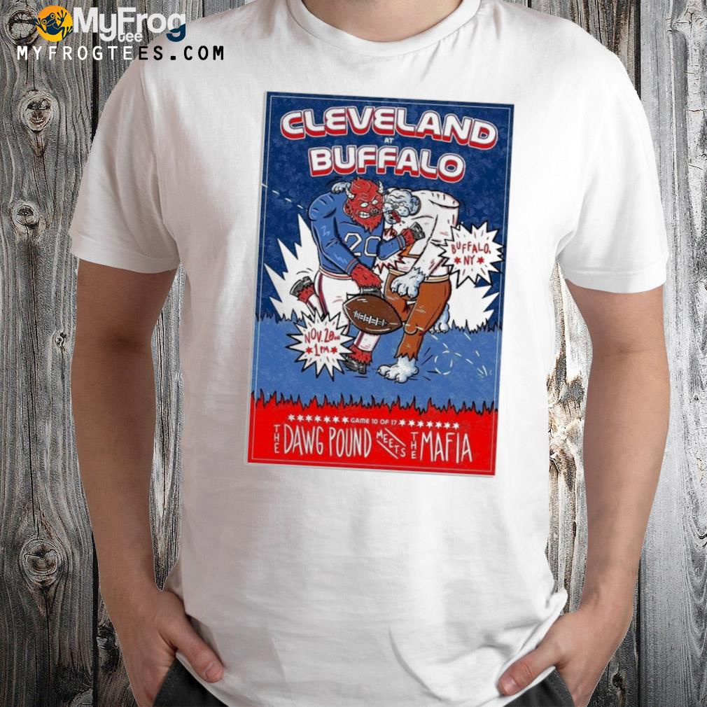 Cleveland at Buffalo Nov 20th Highmark Stadium Poster shirt