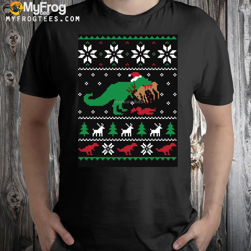 Dinosaur funny gift essential Ugly Christmas sweatshirt