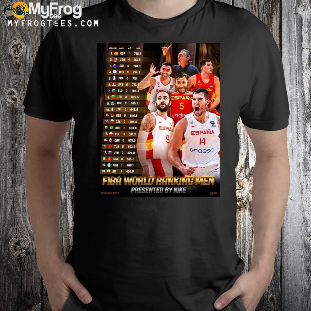 Fiba world ranking men presented by nike shirt