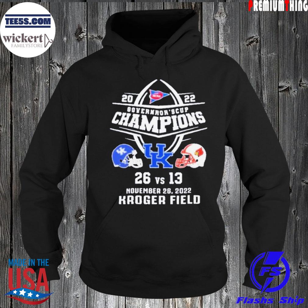 Governors Cup Champions Kentucky Wildcats 26 13 Louisville Kroger Fields s Hoodie