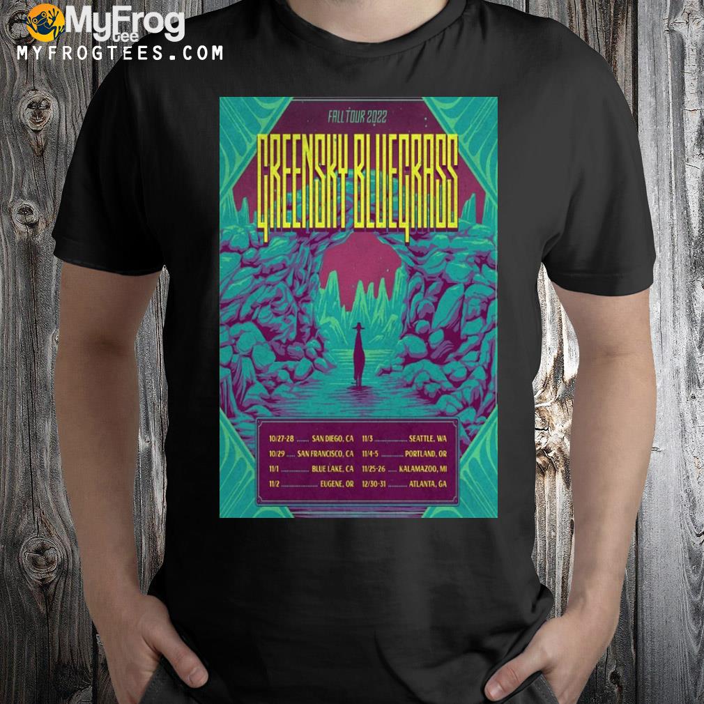 Greensky bluegrass fall tour 2022 poster shirt