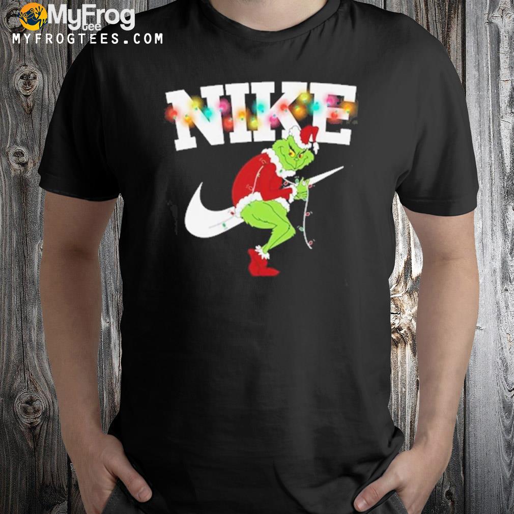 Grinch Christmas nike logo Sweatshirt