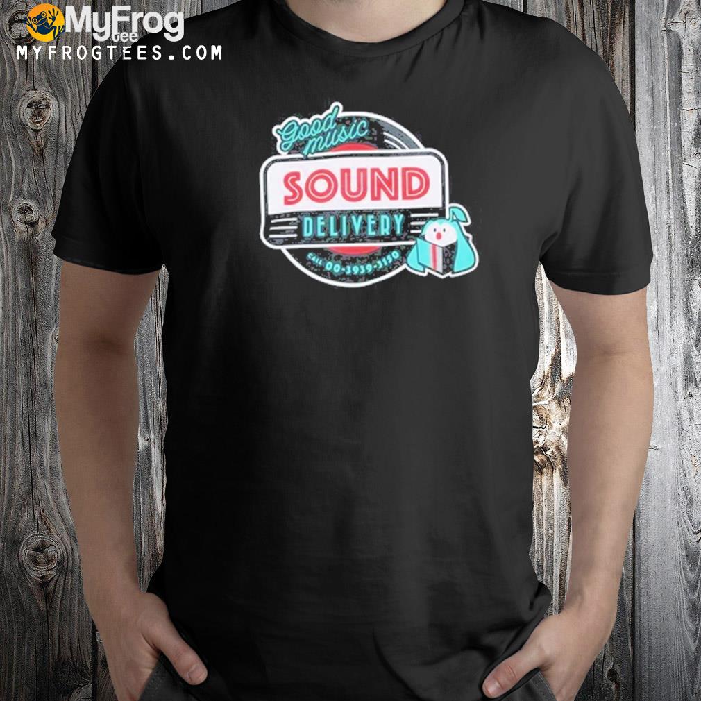 Hatsune miku sound delivery delivery staff shirt