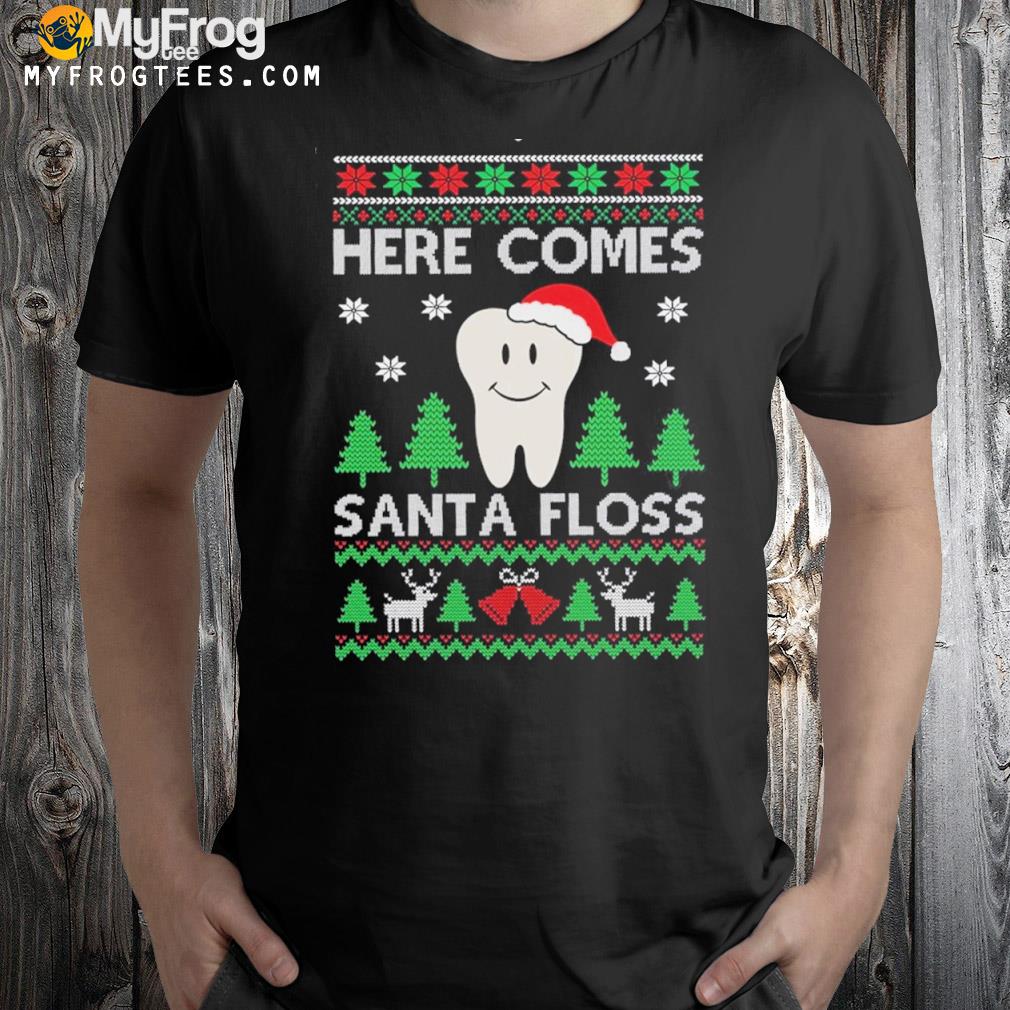 Here Comes Santa Floss Ugly Christmas Sweater