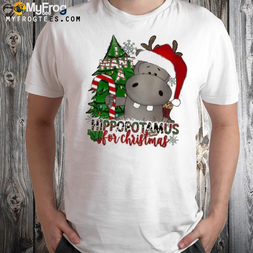 Hippopotamus Christmas Christmas shirt
