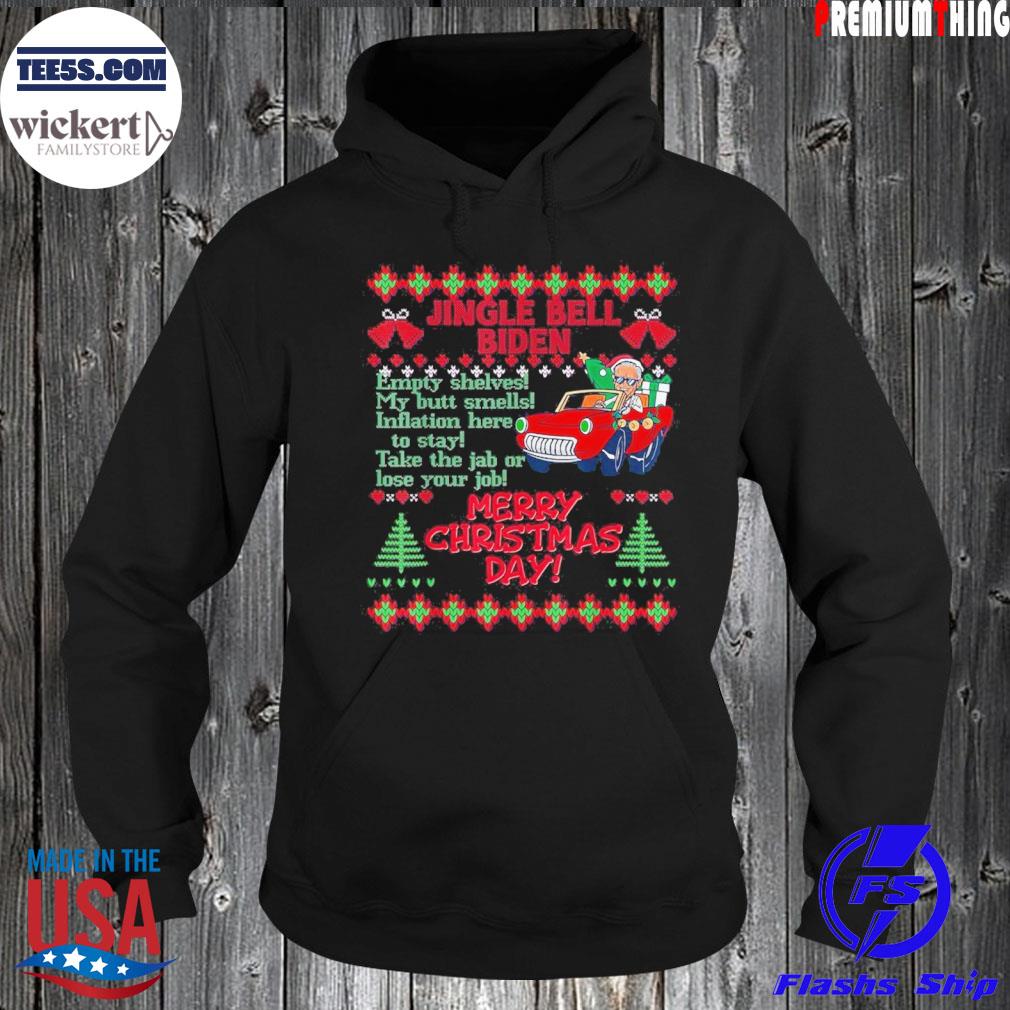 Jingle Joe Biden Santa Trump Ugly Christmas Sweater Shirt Hoodie