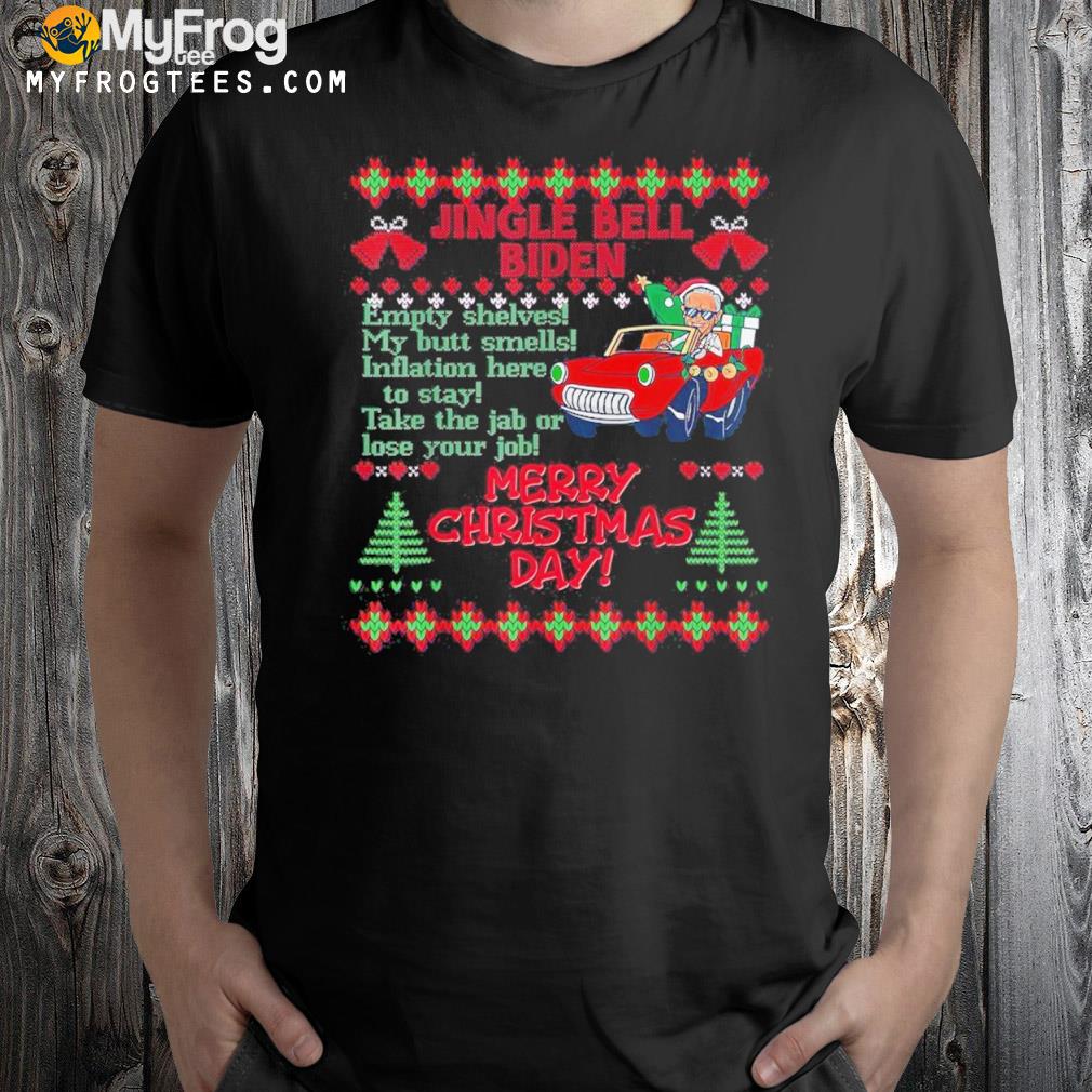 Jingle Joe Biden Santa Trump Ugly Christmas Sweater Shirt
