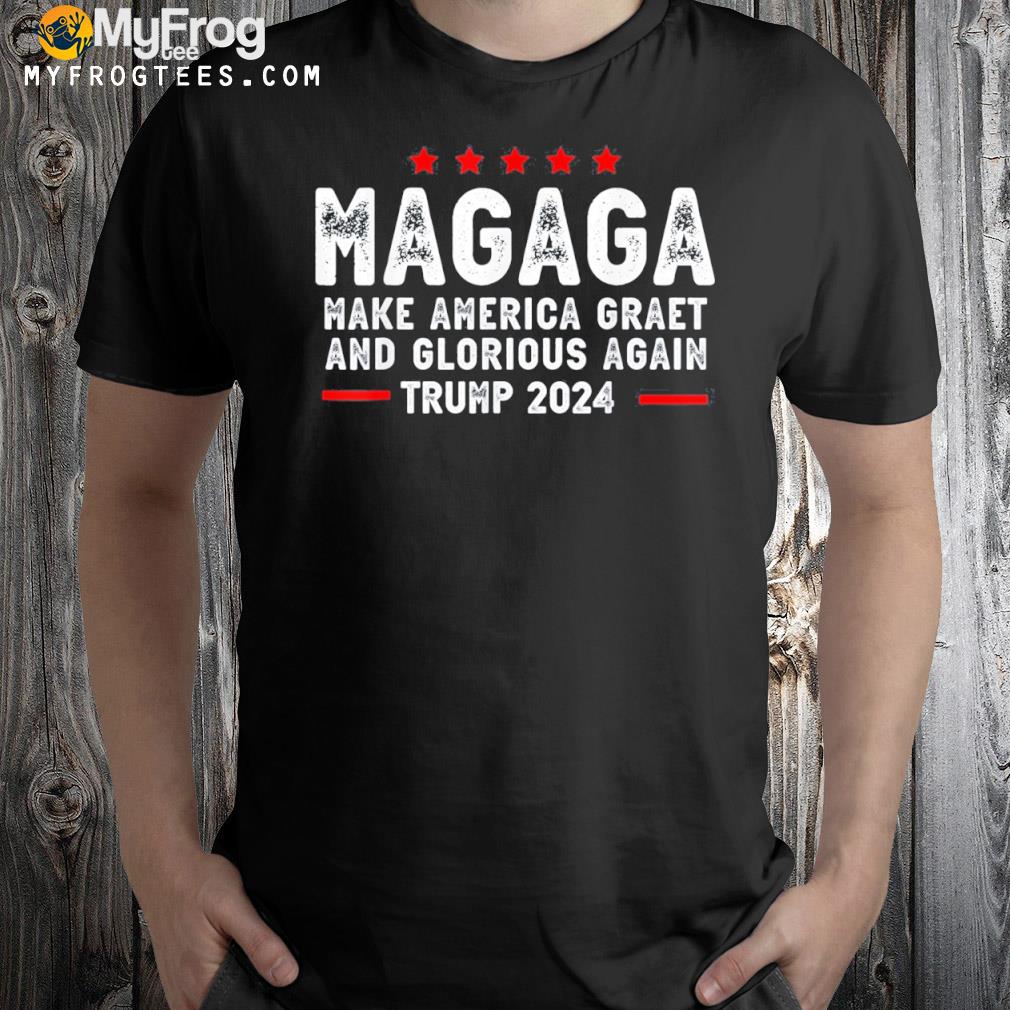 Magaga make America great and glorious again Trump 2024 Ugly Christmas sweatshirt
