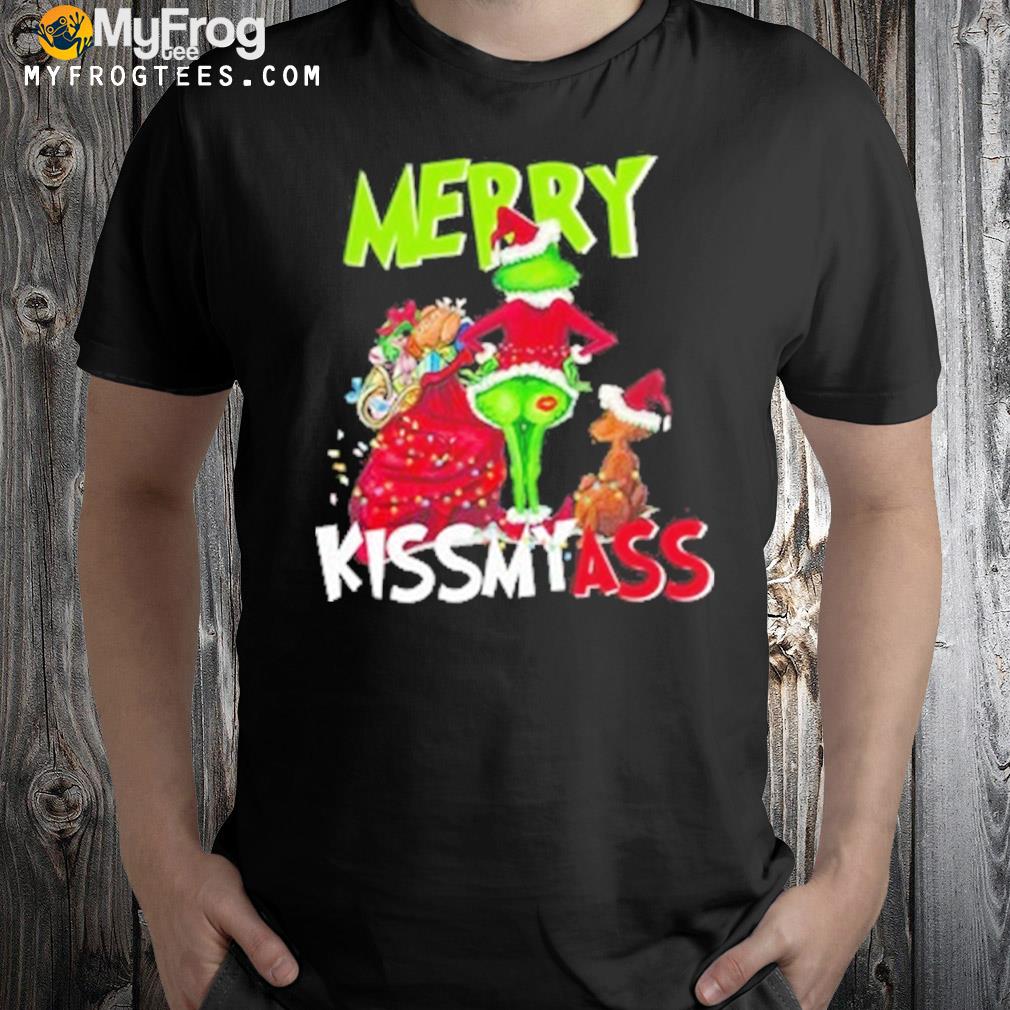 Merry kiss my ass Ugly Christmas sweater