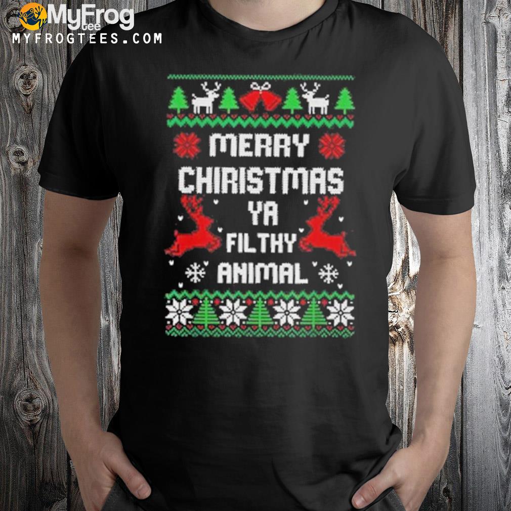 Merry you filthy animal Ugly Christmas sweater