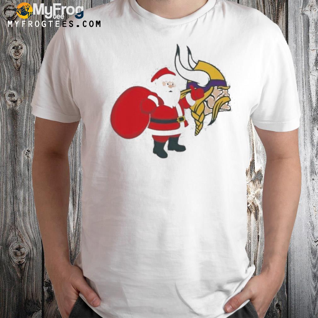 Minnesota Vikings Nfl Santa Claus Christmas Shirt