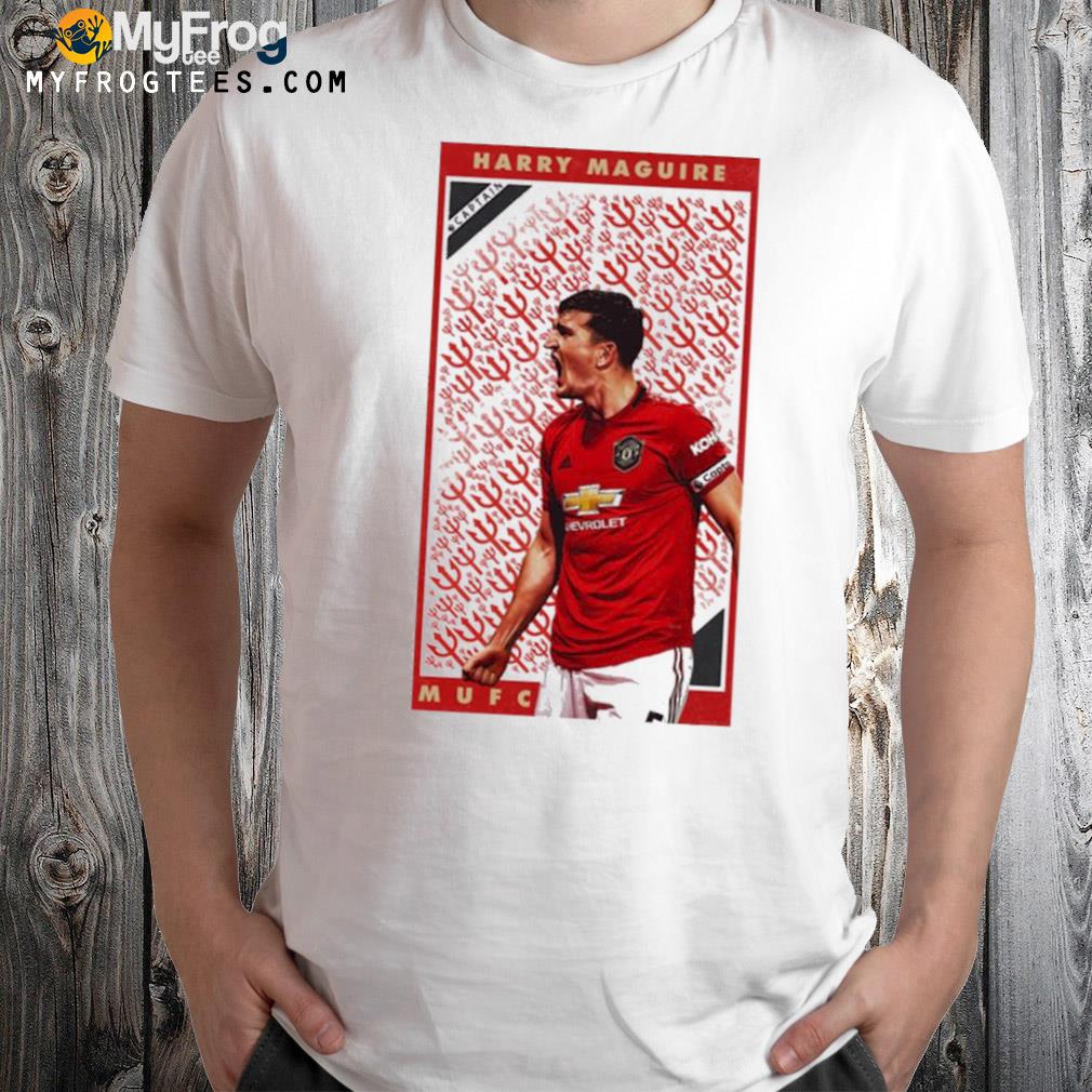 Mufc Football red art Maguire t-shirt