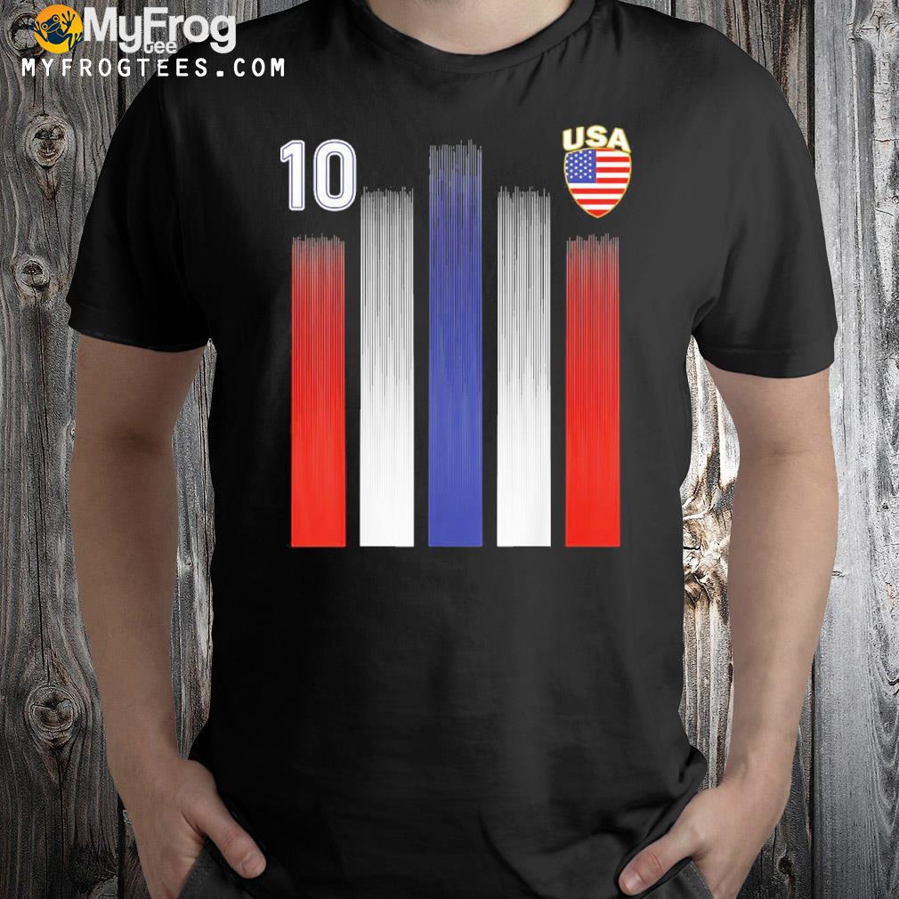 National America Flag American USA Soccer Jersey T-Shirt