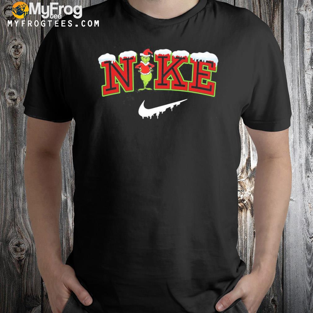 Nike Unisex Grinch Embroidery Christmas Nike Shirt