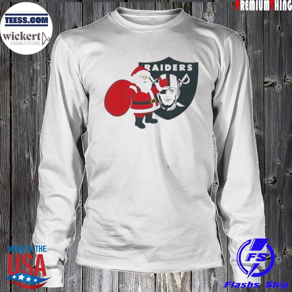 Oakland Raiders Nfl Santa Claus Christmas Shirt LongSleeve