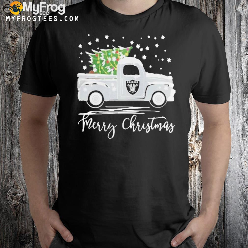 Oakland Raiders Truck Merry Christmas Shirt