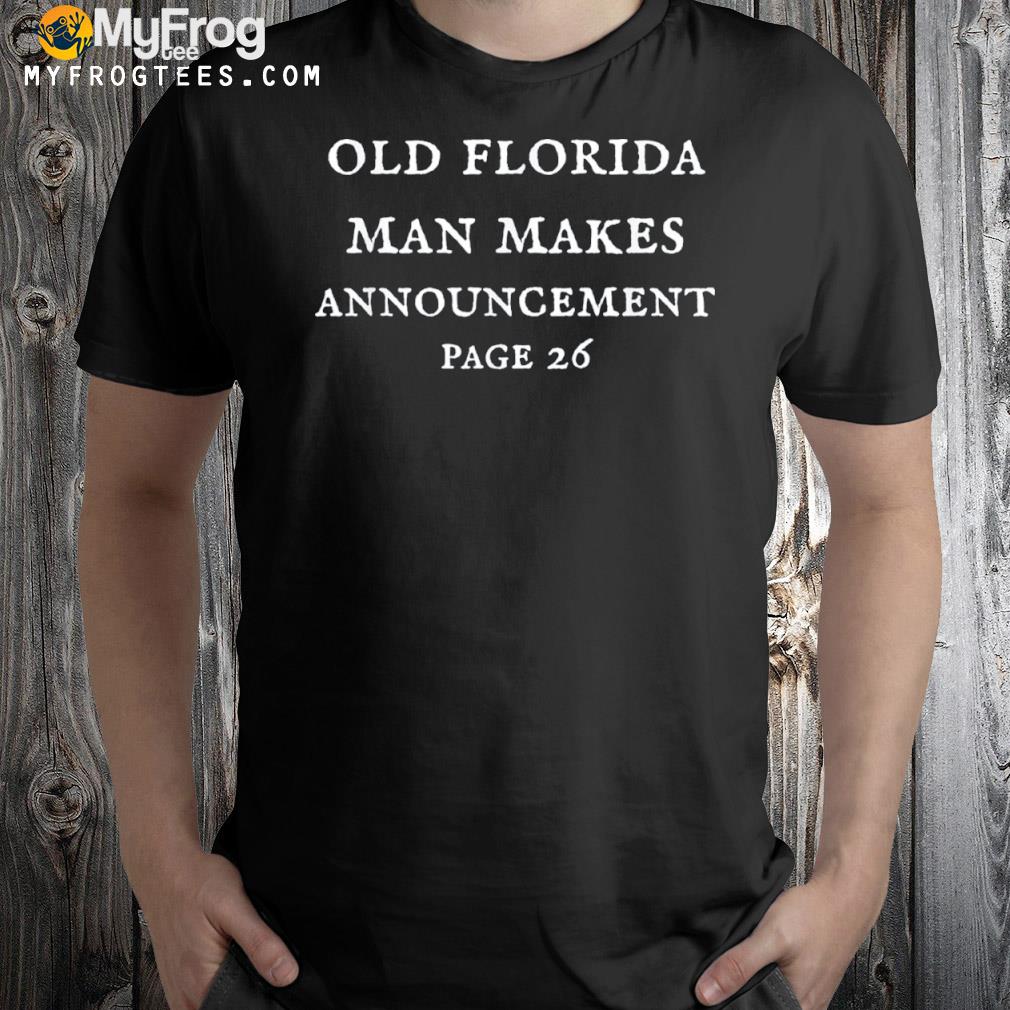 Old Florida man makes announcement Ugly Christmas sweatshirt