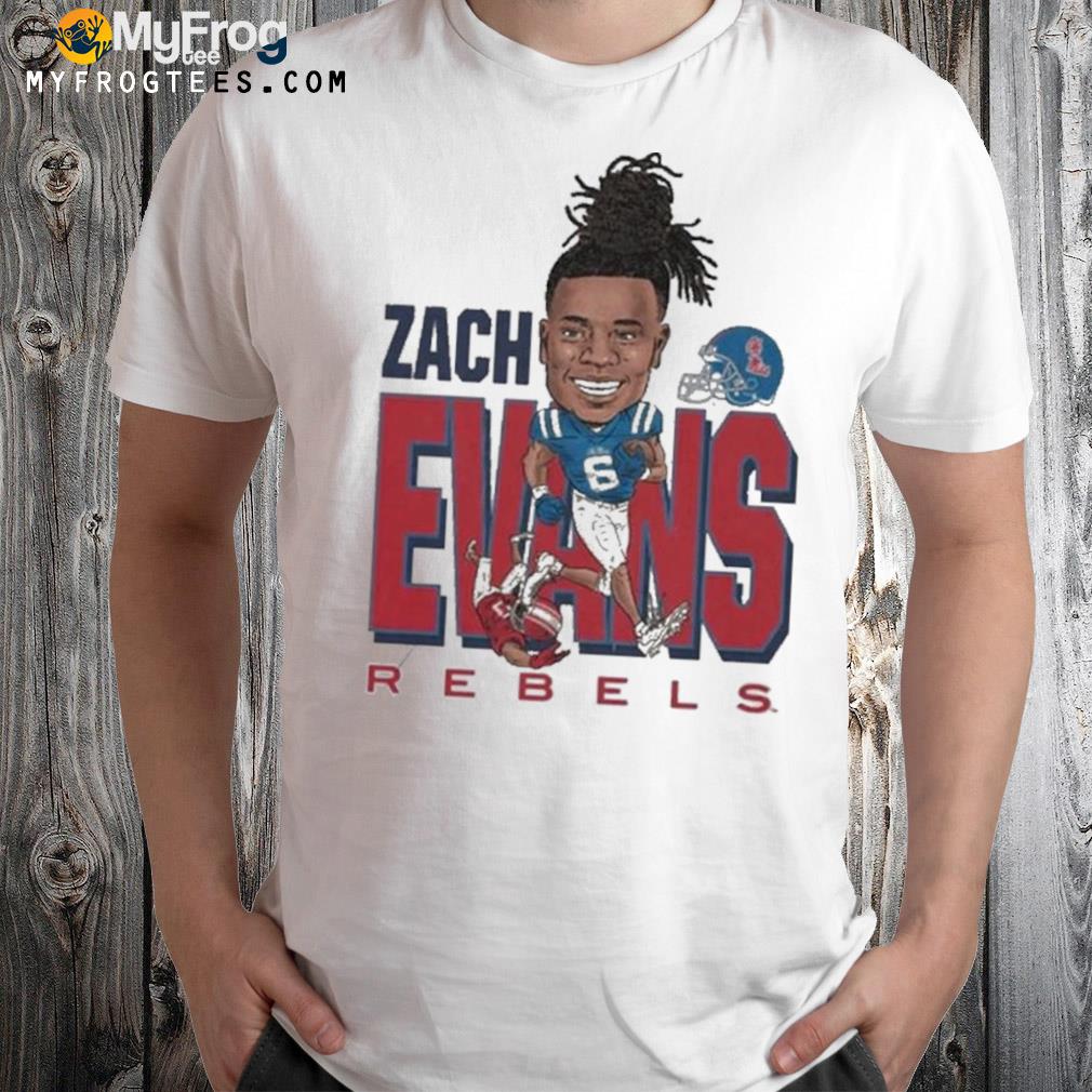 Ole Miss Rebels Zach Evans Caricature Shirt