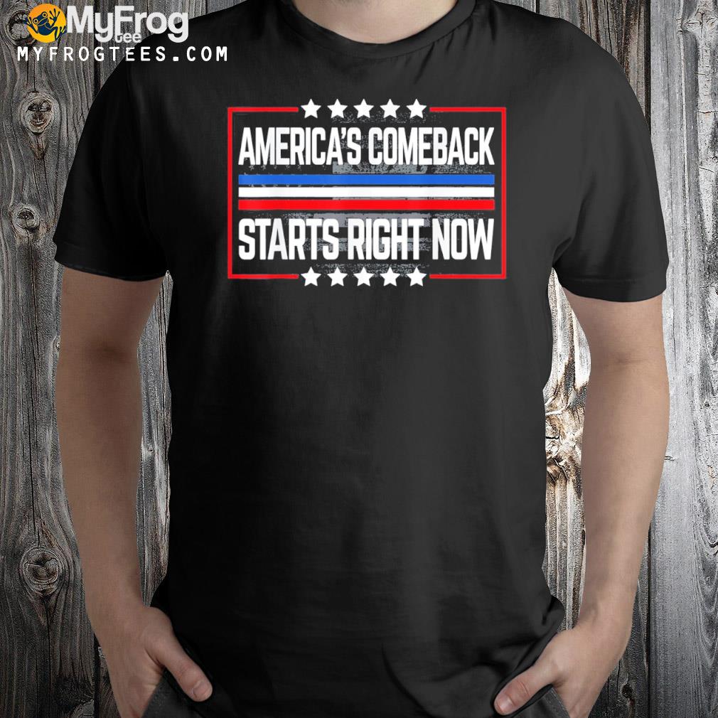 Retro america's comeback starts right now support Trump 2024 shirt