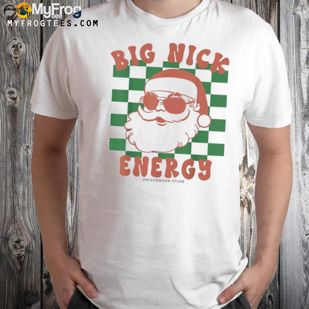 Retro Groovy Big Nick Santa Energy Christmas 2022 Shirt