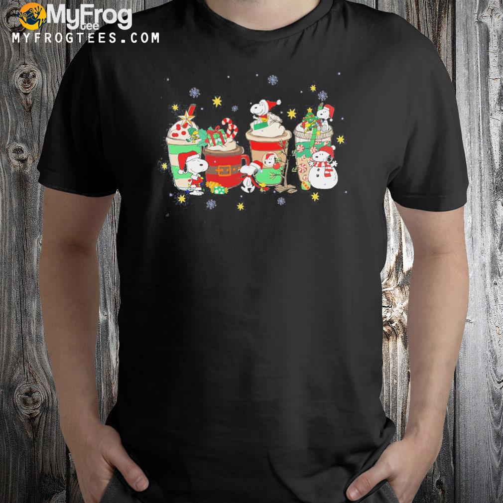 Snoopy Christmas coffee Peanuts Snoopy t-shirt