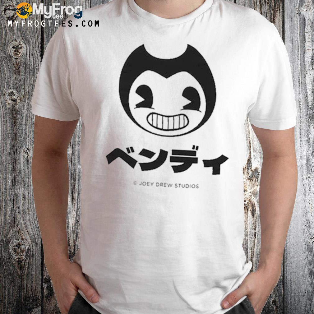 Themeatly Bendy Head Katakana Ringer Shirt