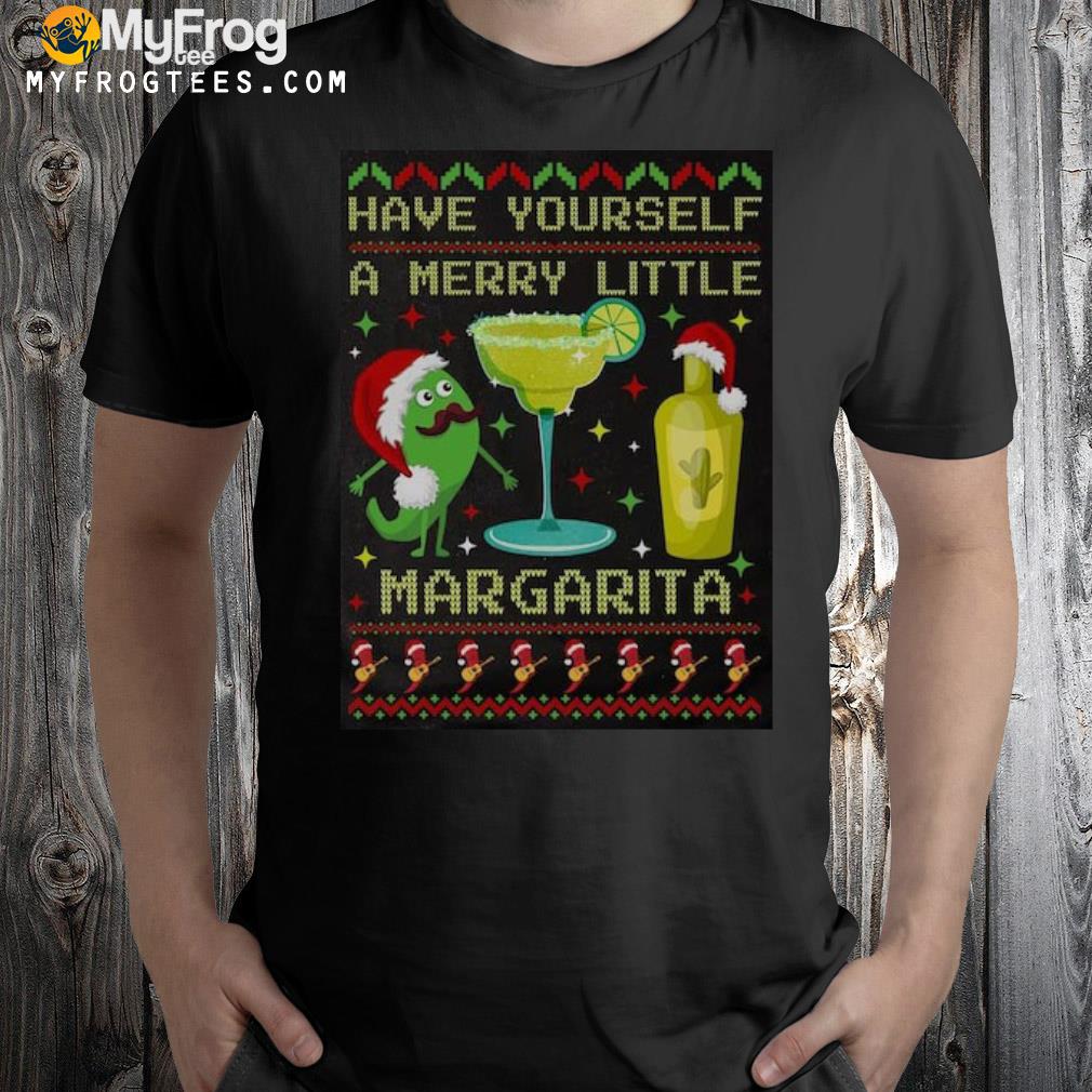 Ugly Christmas funny margarita Christmas party Christmas drinking shirt