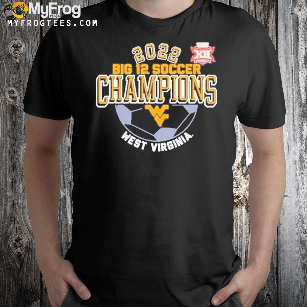 West Virginia Mountaineers 2022 Big 12 Womens Soccer Conference Tournament Champions Locker Room T-Shirt