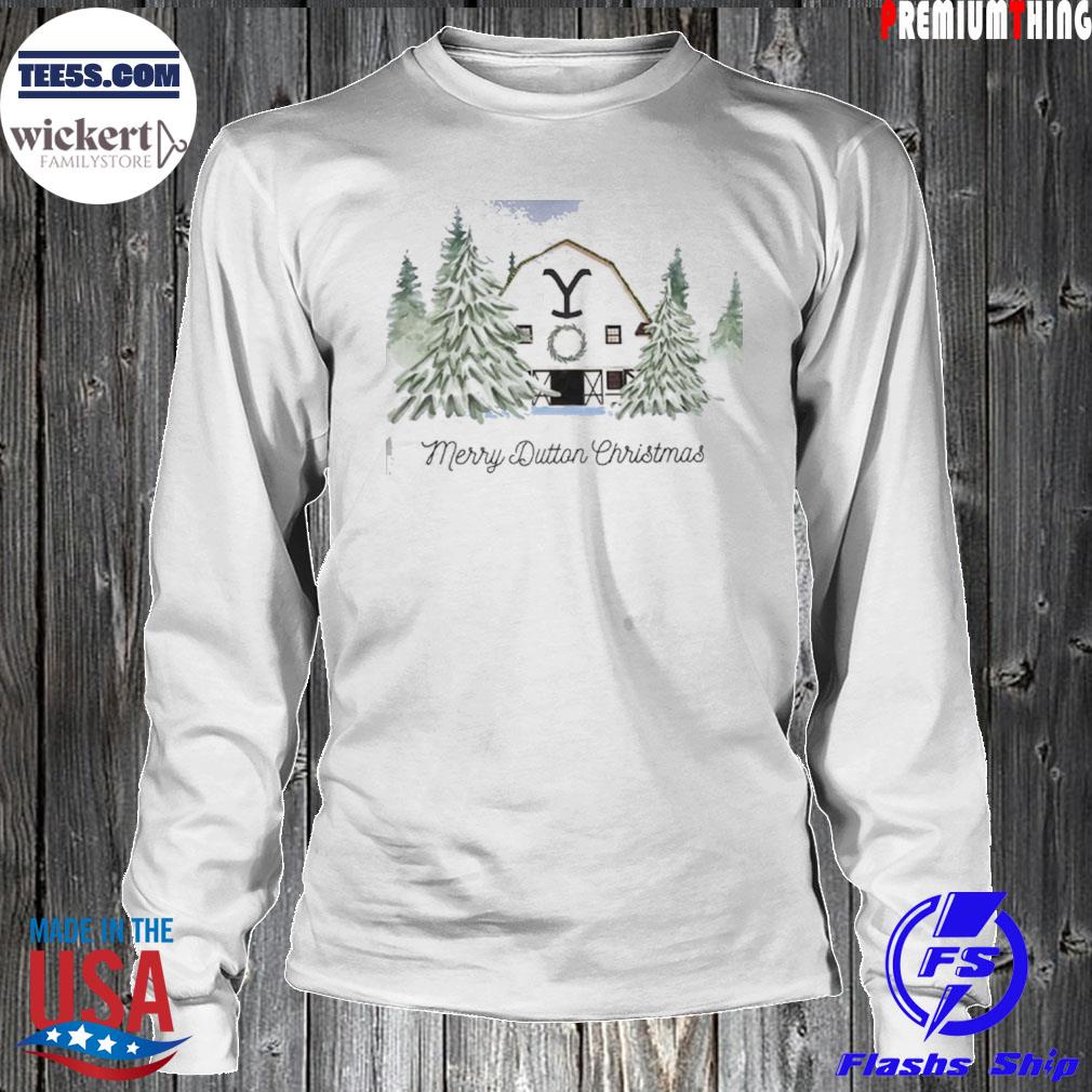 Yellowstone Merry Dutton Ranch Christmas T-Shirt LongSleeve
