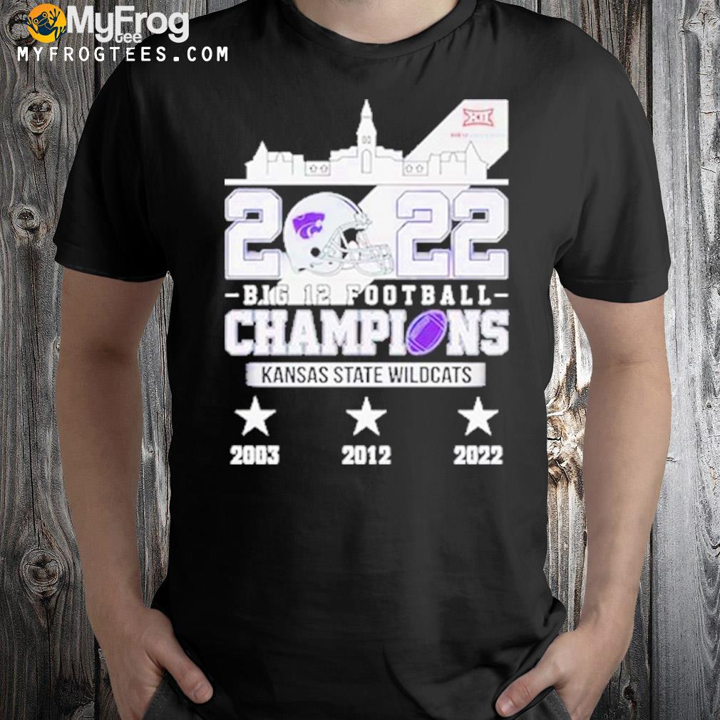 2022 Big 12 Football Champions Kansas State Wildcats 2003 2022 T-shirt