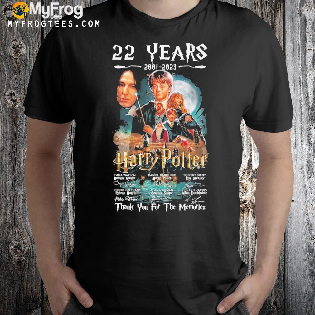 22 years 2001-2023 Harry Potter thank you for the memories shirt