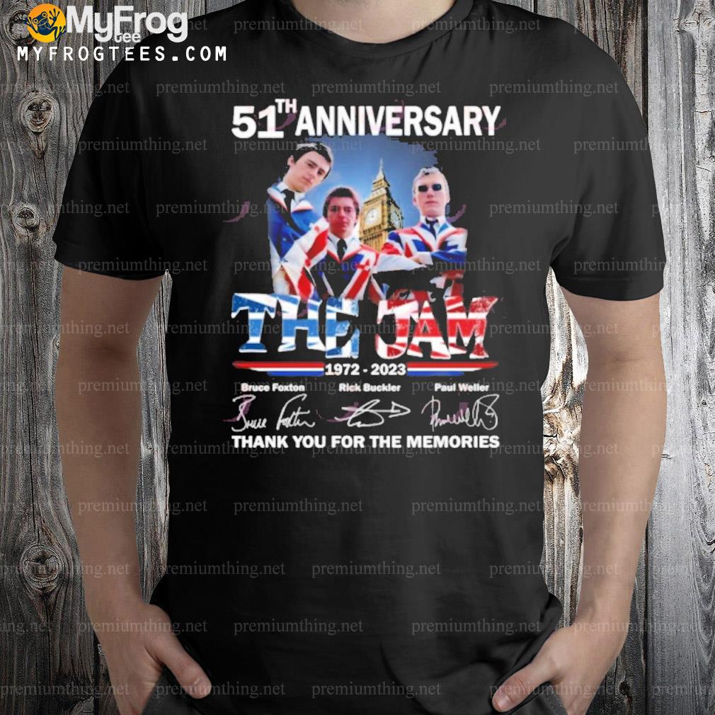 51th Anniversary The Jam 1972 – 2023 Thank You For The Memories T-Shirt
