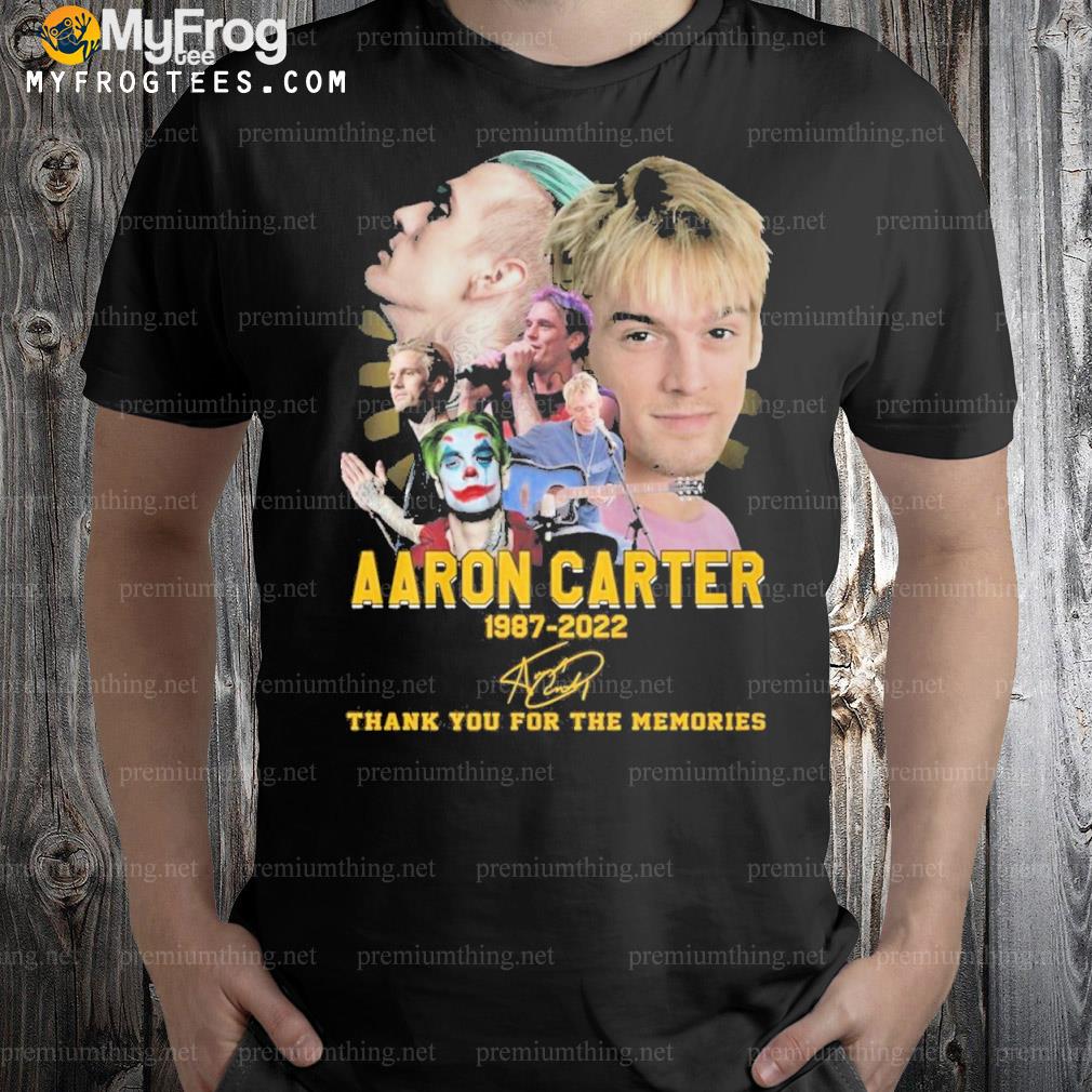 Aaron Carter 1987 2022 Thank You For The Memories Shirt