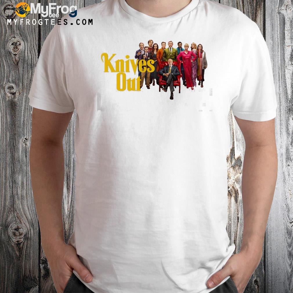 All the characters of knives out t-shirt