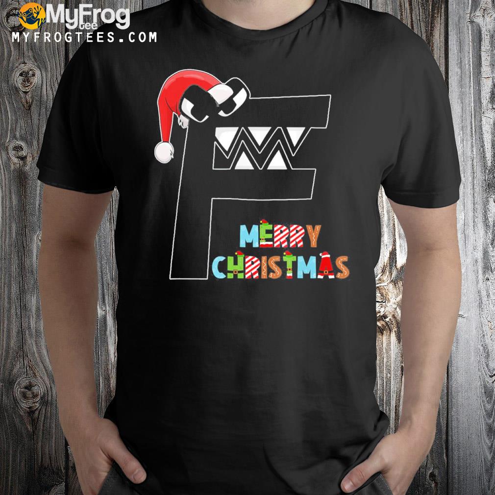 Alphabet Lore F Costume Merry Christmas Villain Letter Kids T-Shirt