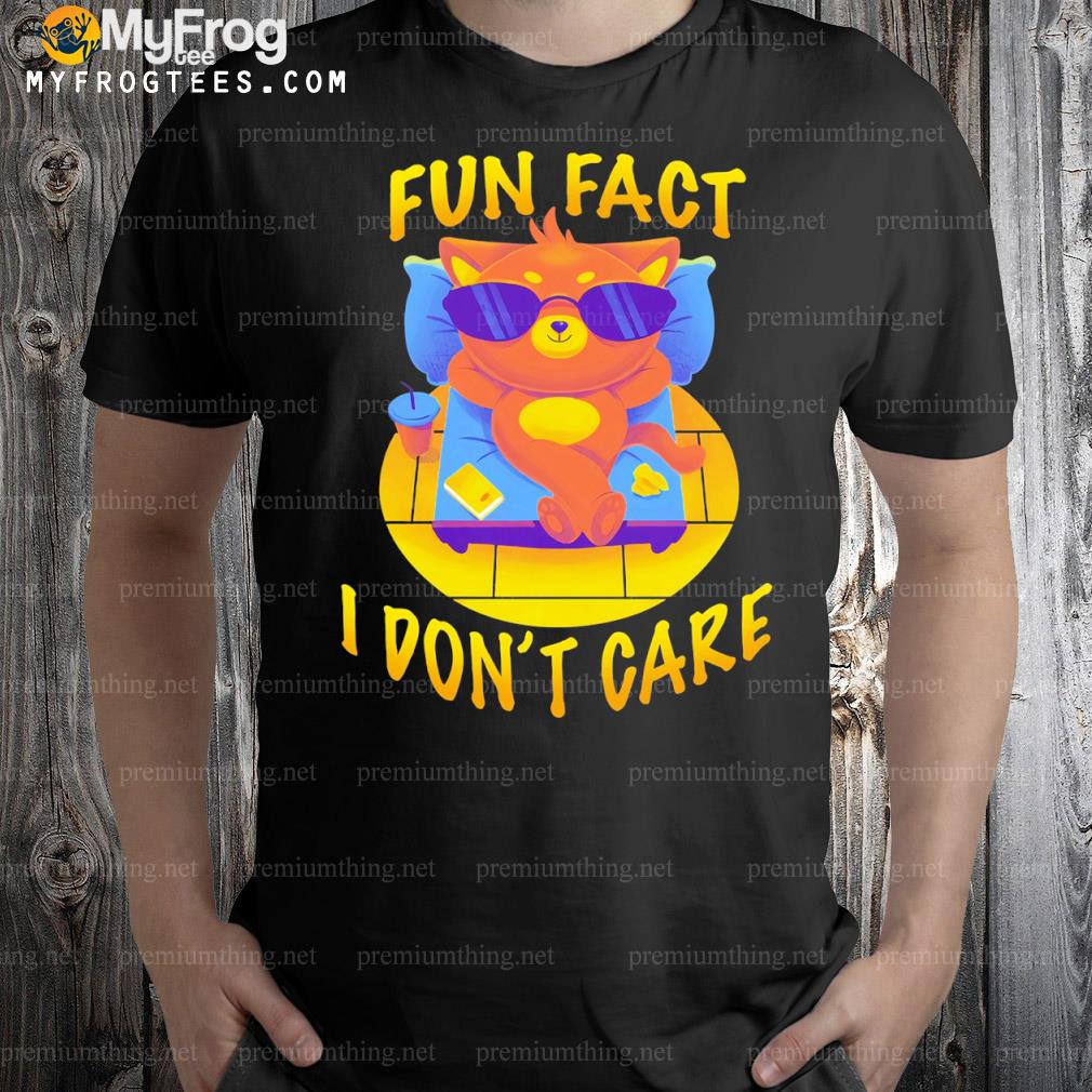 Cat fun fact I don't care shirt
