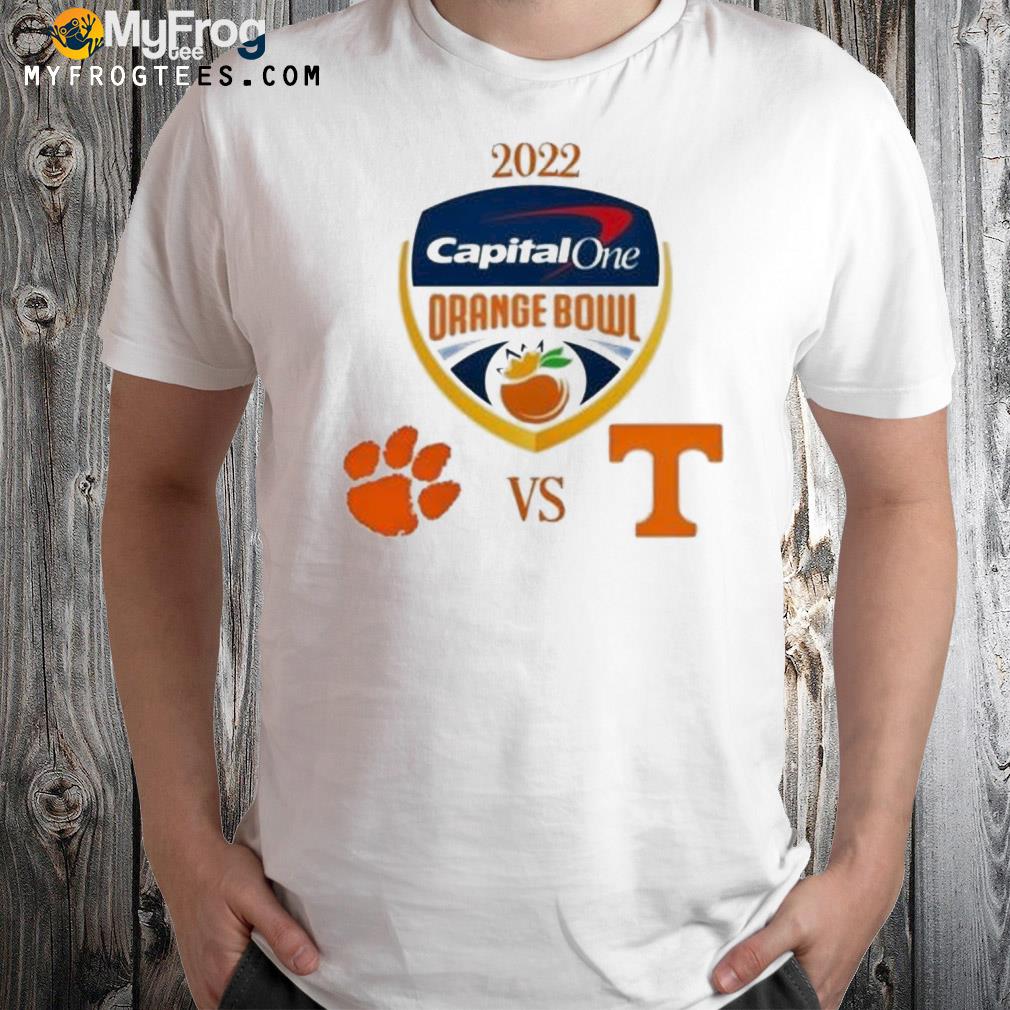 Clemson tigers vs Tennessee volunteers capital one orange bowl 2022 shirt