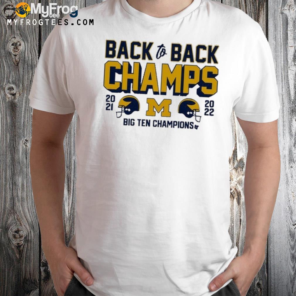 Michigan wolverine back to back b1g champs shirt